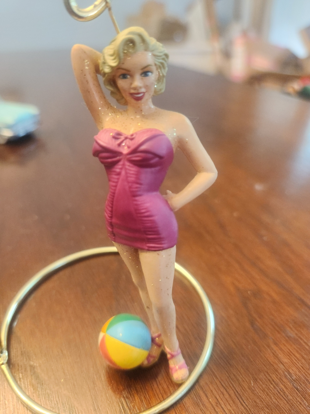 Vintage "Bathing Beauty" Marilyn Monroe Ornament Made In The 1990's By Carlton